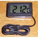 LCD Thermometer digital schwarz -50° bis +110°C